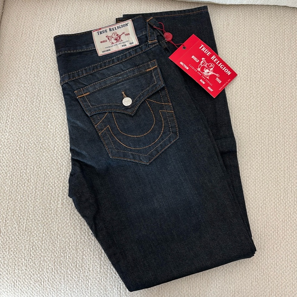 True religion Mens jeans W 33 geno relaxed slim NWT